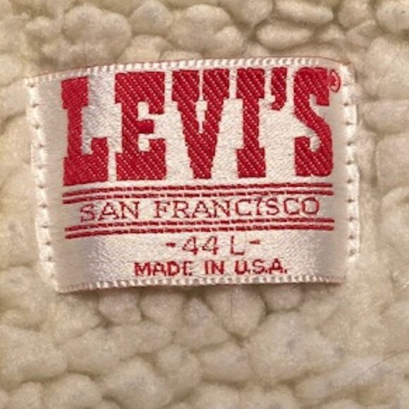 Vintage Levi's WPL 423 "Made in USA" pile-lined, Made in USA, Men's Size 44 (LG) - Picture 8 of 14